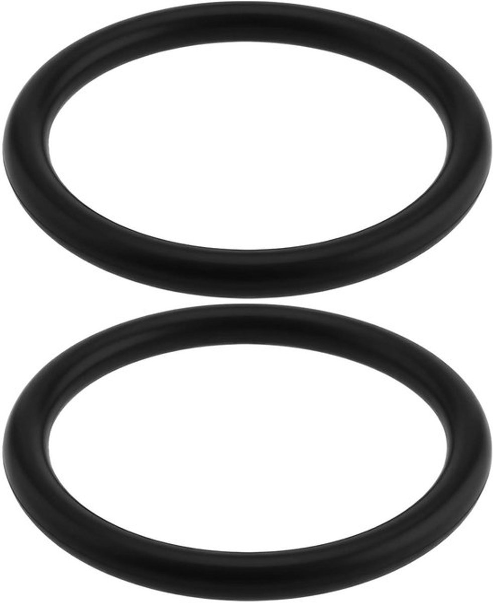 Spoelslang afdichtring - Compatibel - Zwart - Geberit UP Cisterne - Toilet - 55x45x5mm 2 stuks