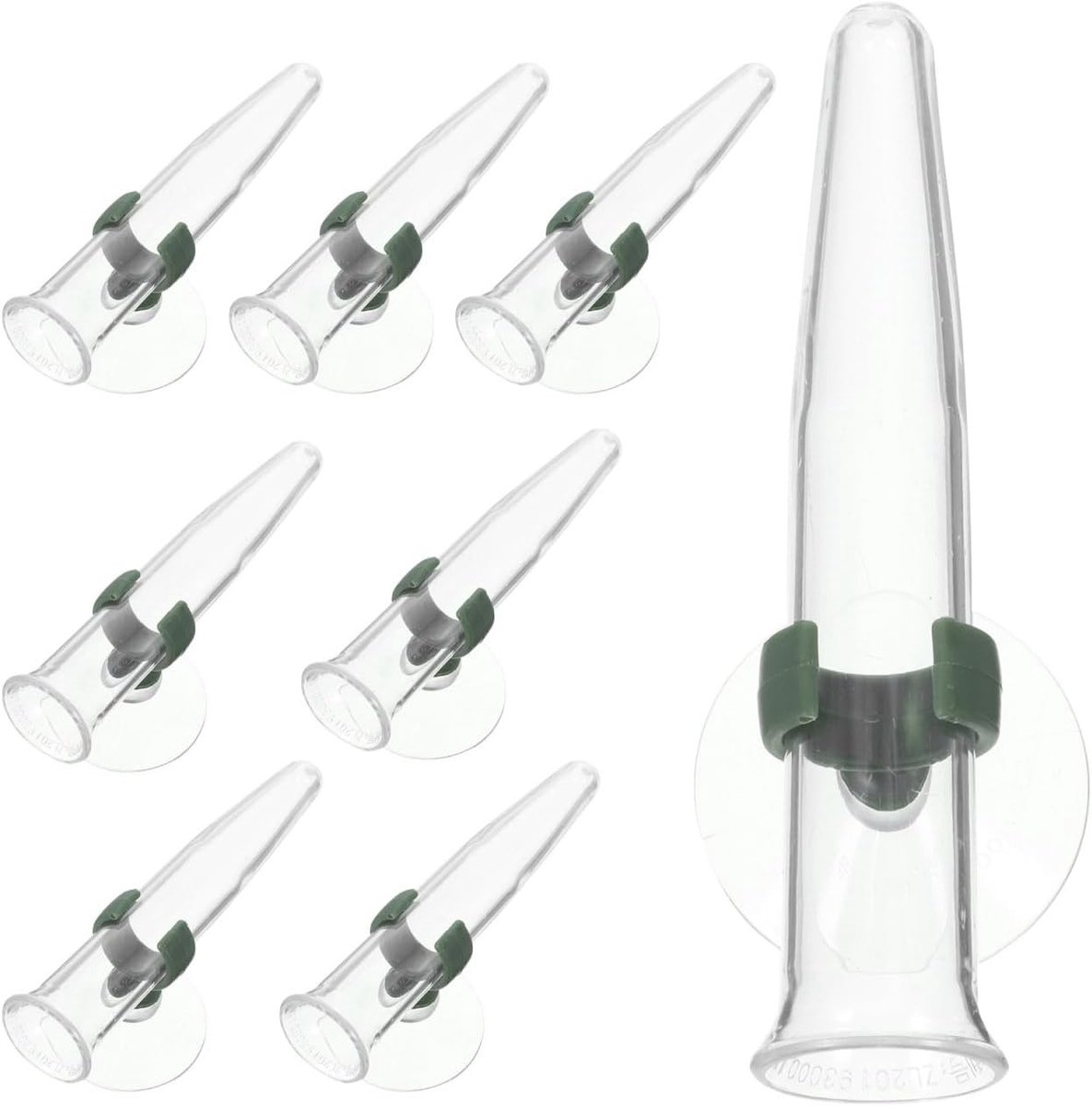 Set van 8 Bloemtubes met Zuignap - Plastic Vazen voor Verse Bloemen, Bloemvoeding en Horticultuur