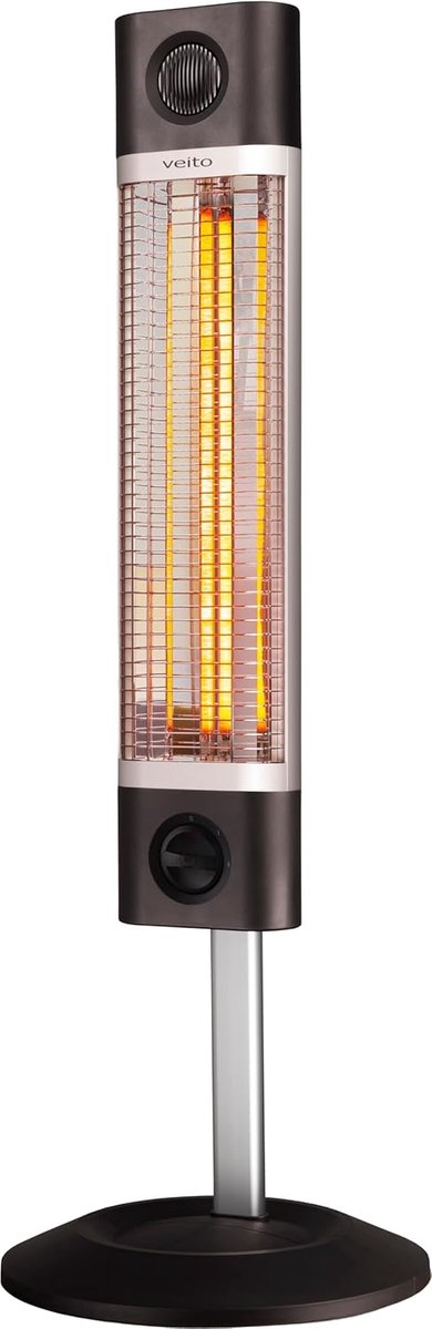 SnelShoppen - Infrarood Staande Verwarming 1800W | Carbon Terrasverwarming | Balkonverwarming | Mobiele Warmtestraler voor Buiten | Ideaal voor Tuin,