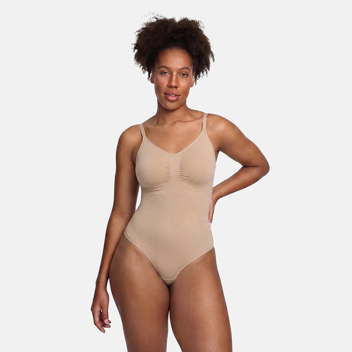 cfab by creamy fabrics Creamy Fabrics - Bodysuit Sculpting Shapewear Met Slip - Ademend - Anti-Zweet - Ultra Zacht - Comfortabel - Sculptend - Ideaal Voor Een Slanke
