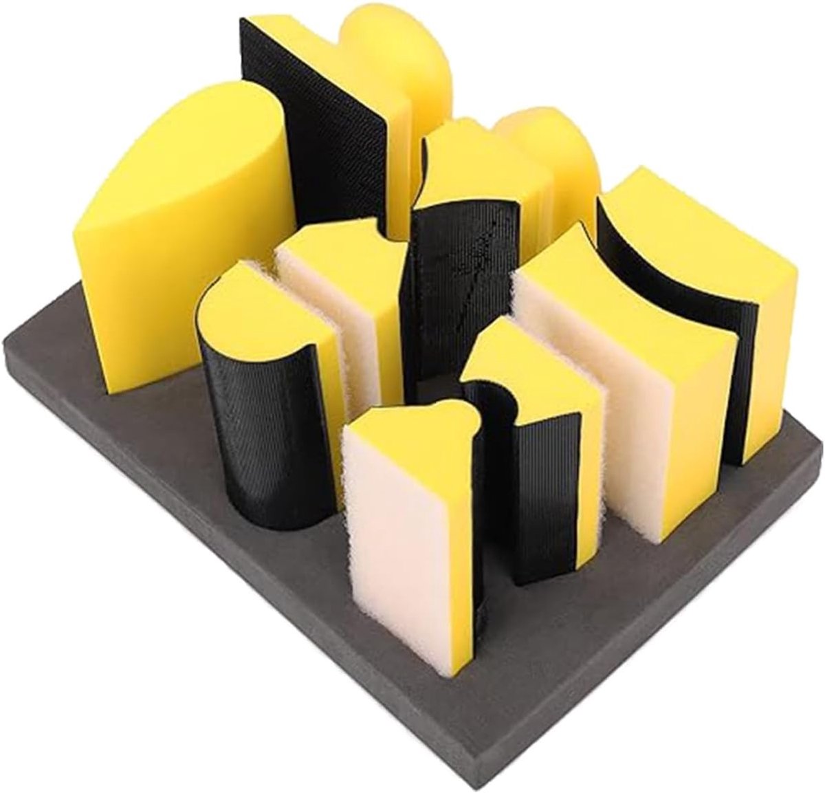 Schuurblok set 9 stuks - hand schuurblok voor houtbewerking - ergonomisch ontwerp voor precisie - ShopVlot