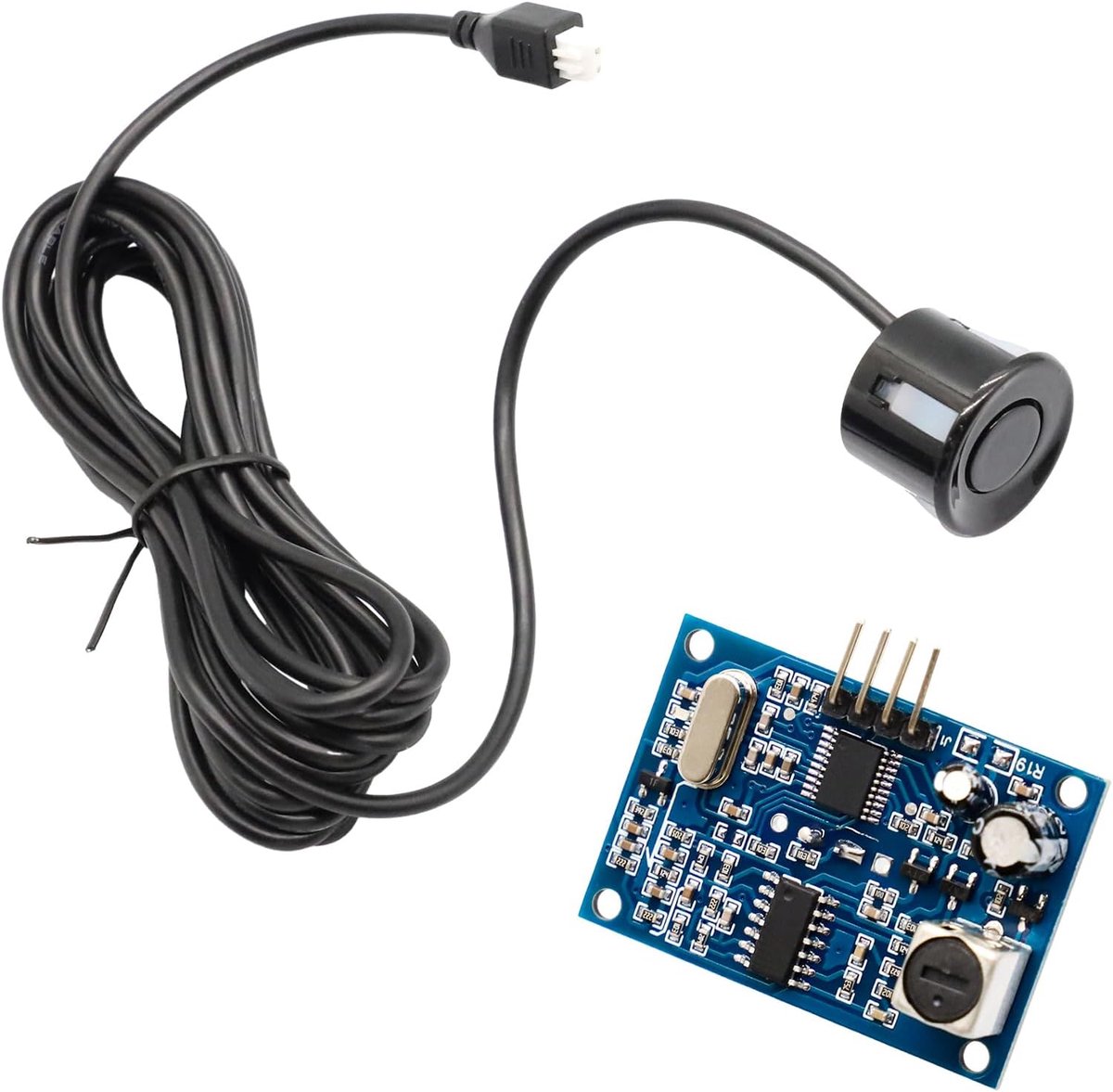 SnelShoppen - Ultrasone Afstandssensor Module, Parking Sensor, JSN-SR04T, Compact, Nauwkeurig, Laag Energieverbruik, Obstacle Avoidance, Object Detect
