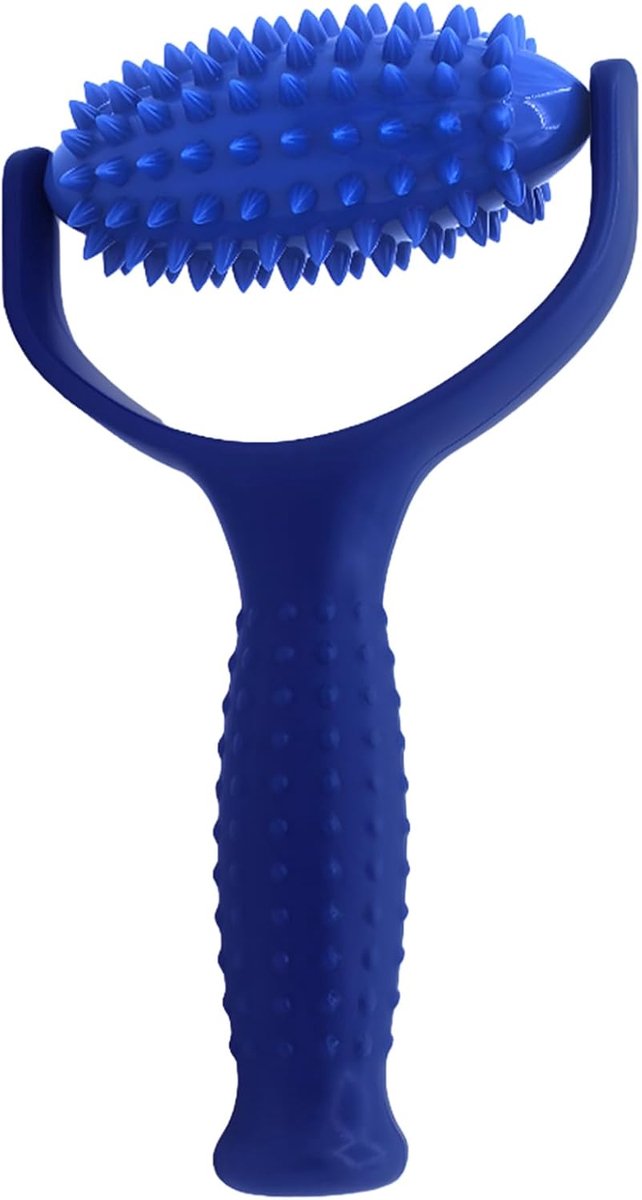 Massageroller met handgrepen, massageapparaat, fasciabal met noppen, multifunctionele egelbal massageroller voor - ShopVlot