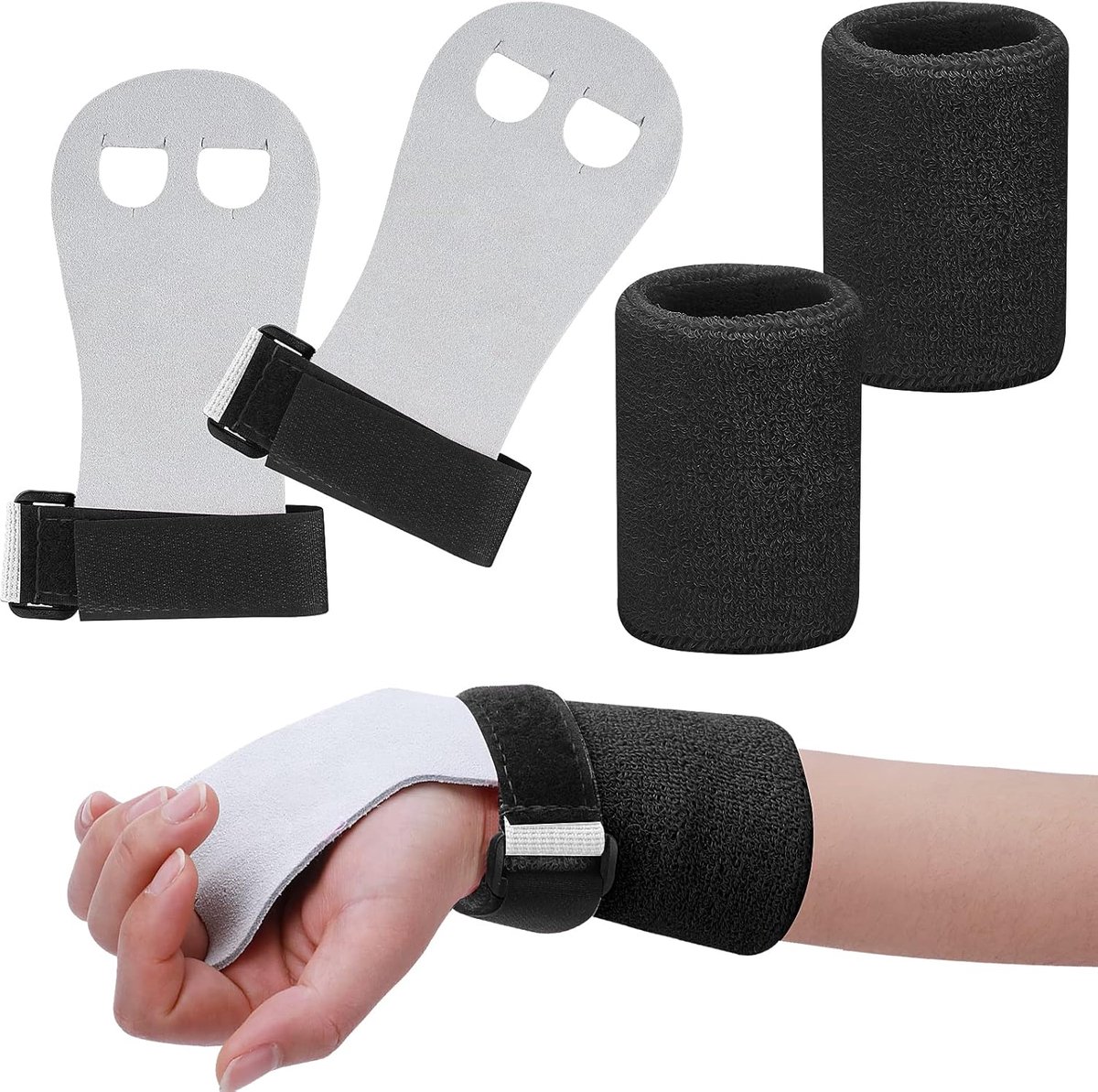 Grip pads gymnastic training set - leer - voor meisjes - optimale grip - ShopVlot