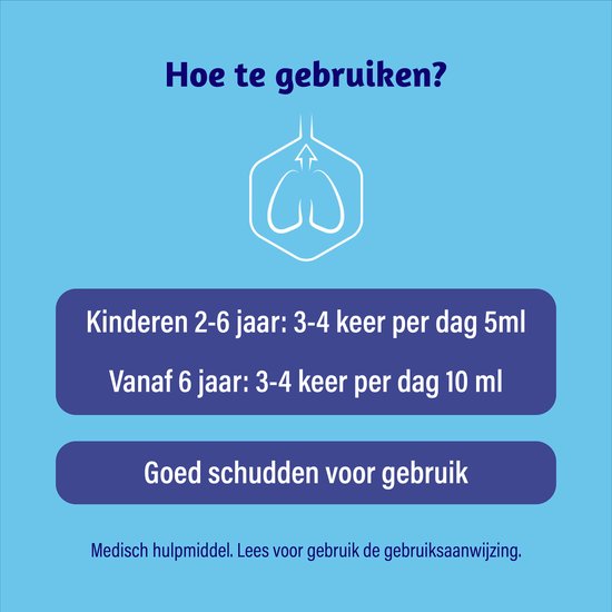 Dampo 3 in 1 Alle Hoest + Keelpijn - Bij droge en vastzittende hoest - Bij keelpijn - Verlicht de luchtwegen - Hoestdrank - Medisch hulpmiddel - 150 ml
