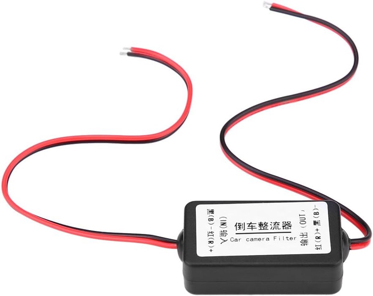 Thijox - Rectificatie Gelijkrichter 12V DC Auto Achteruitkijkcamera Elektrische Voeding Kit voor Duitse en Amerikaanse Auto's - Vermijd Spanningsinter