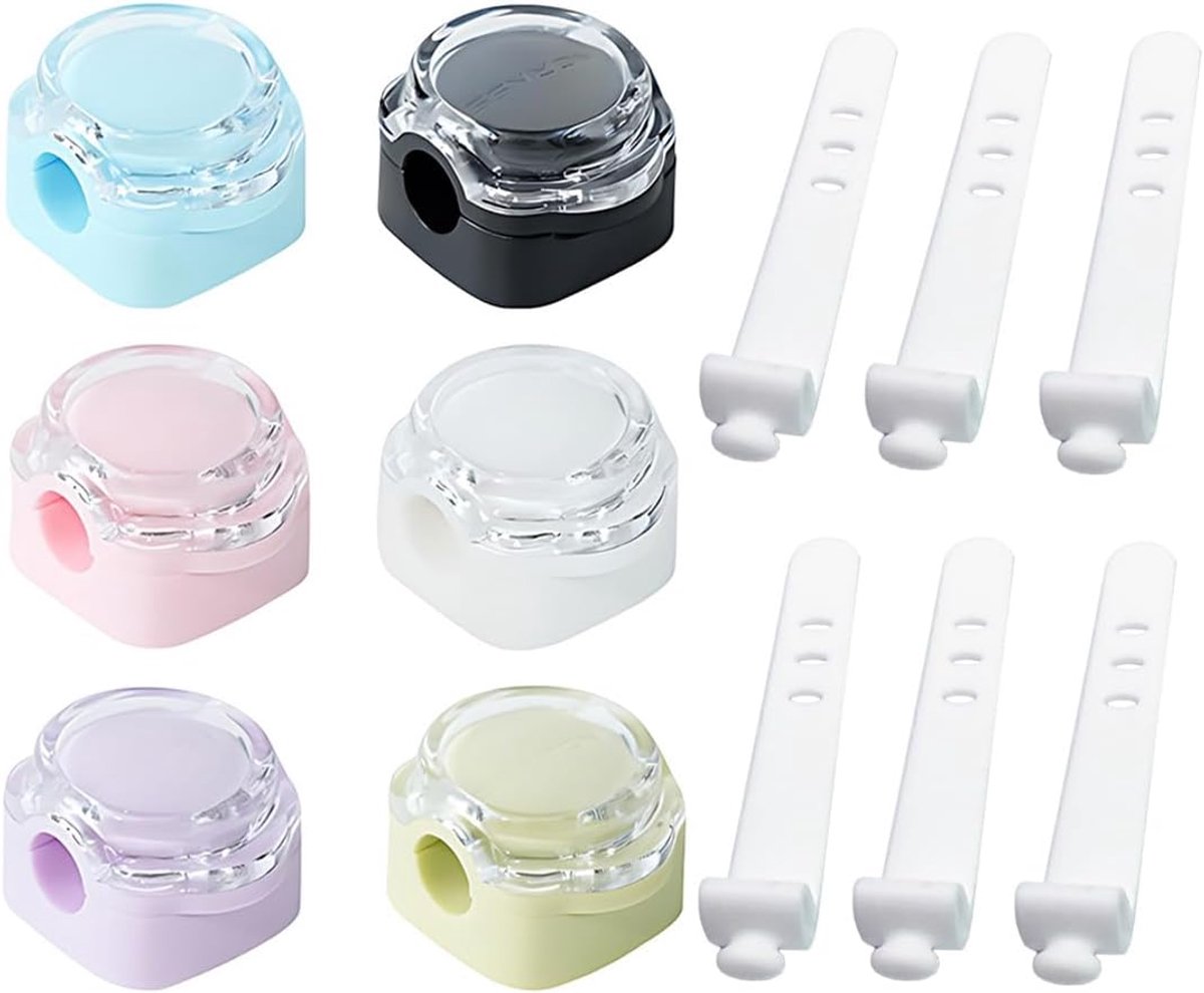 6 Pcs Organizers, Magnetic Charging Cable, New Cable Clips Organizer for Magnetic Cables, Self Adhesive Cable Holder - ShopVlot