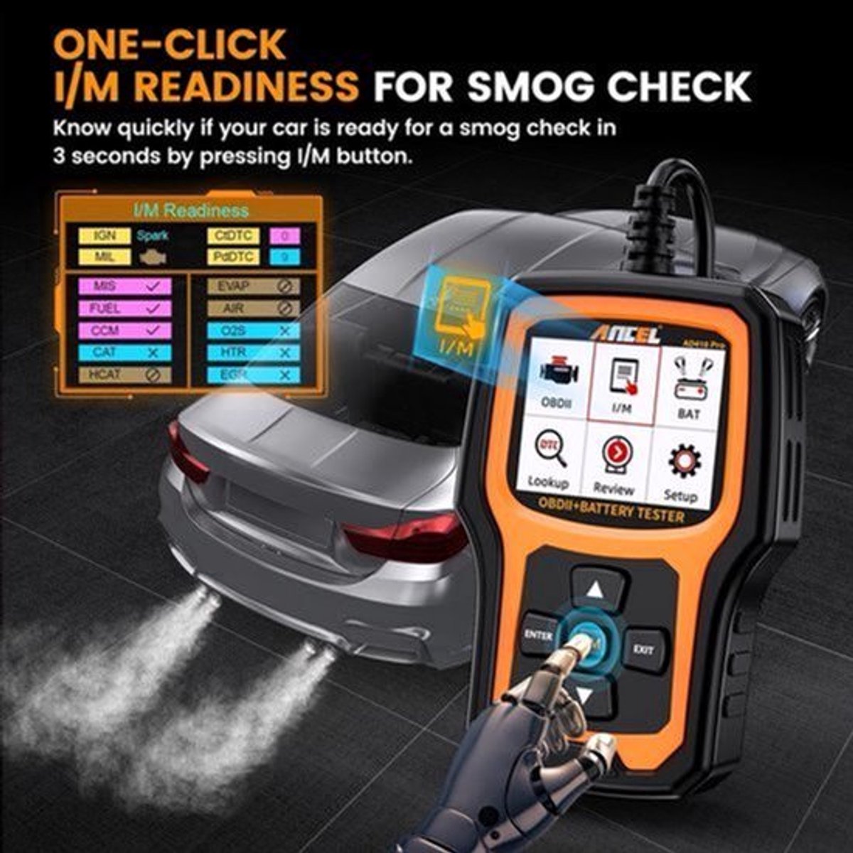 OBD Scanner - OBD2 - Auto Scanner - Auto uitlezen - Diagnose Apparatuur voor Auto's - Code Reader - Battery Test - Check Engine - Volledige OBD2 Functies - Diagnose Tool - Autoscanner