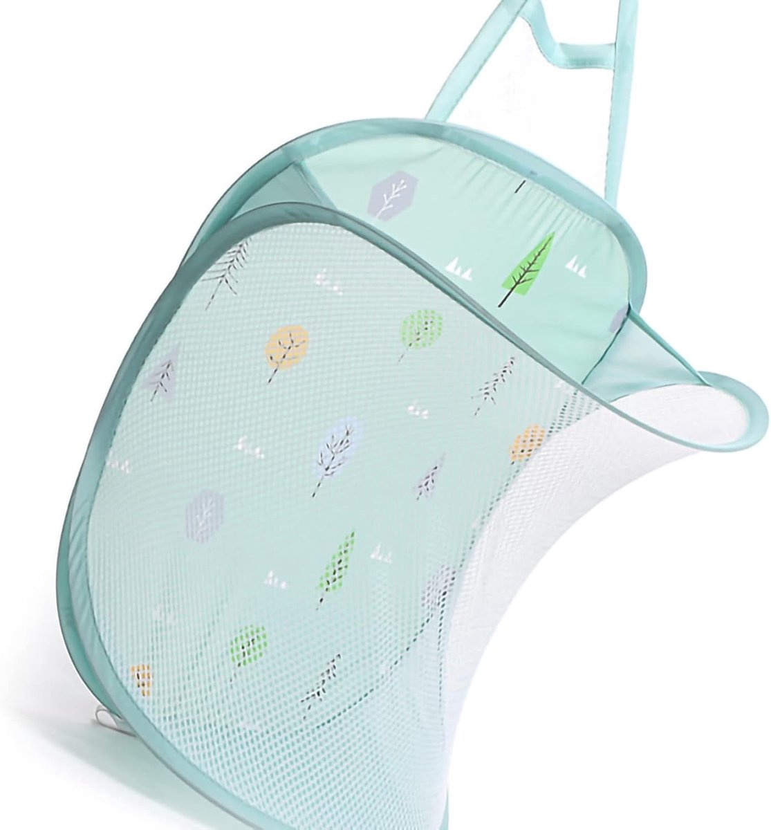 Vouwbare Wasmand met Net, Ideaal voor Badkamer, Studentenhuis of Reizen, 30x40x18cm, Duurzaam en Ruimtebesparend