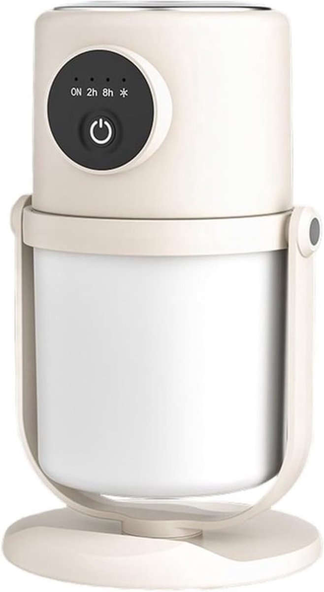 luchtbevochtigers - luchtbevochtiger slaapkamer - Koele mist luchtbevochtiger - 280 ml USB desktop luchtbevochtiger met nachtlampje voor de slaapkamer - Stille werking - Automatische uitschakeling - Timer
