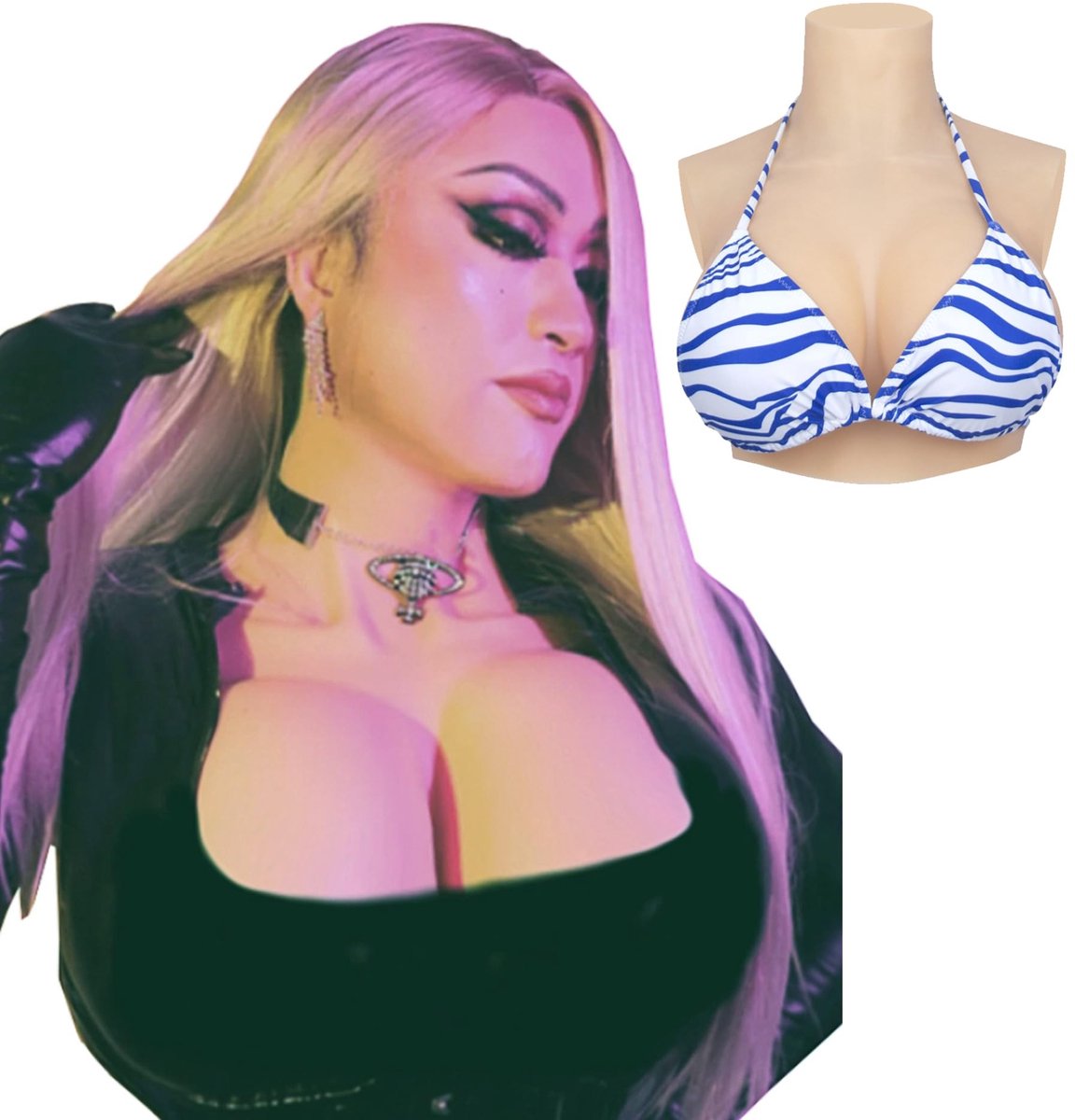 Silicone borstplaat - C-G cup voor crossdressers