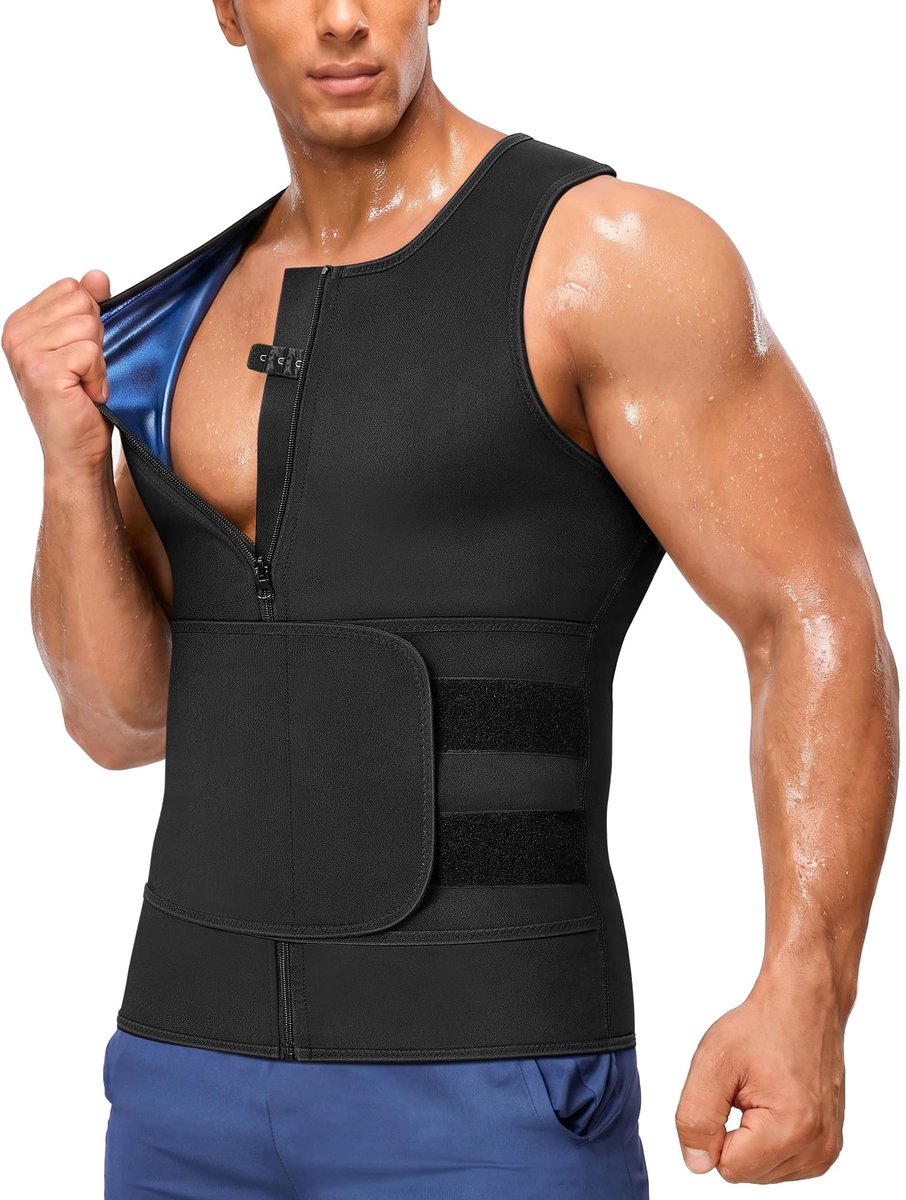 Sauna Shirt voor mannen - Zwart