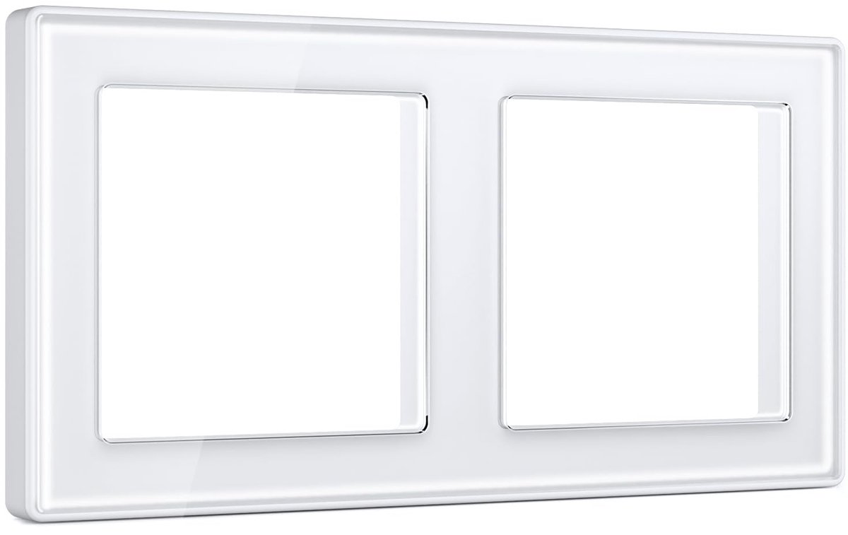 2-voudig Kristalglas Frame - Wit