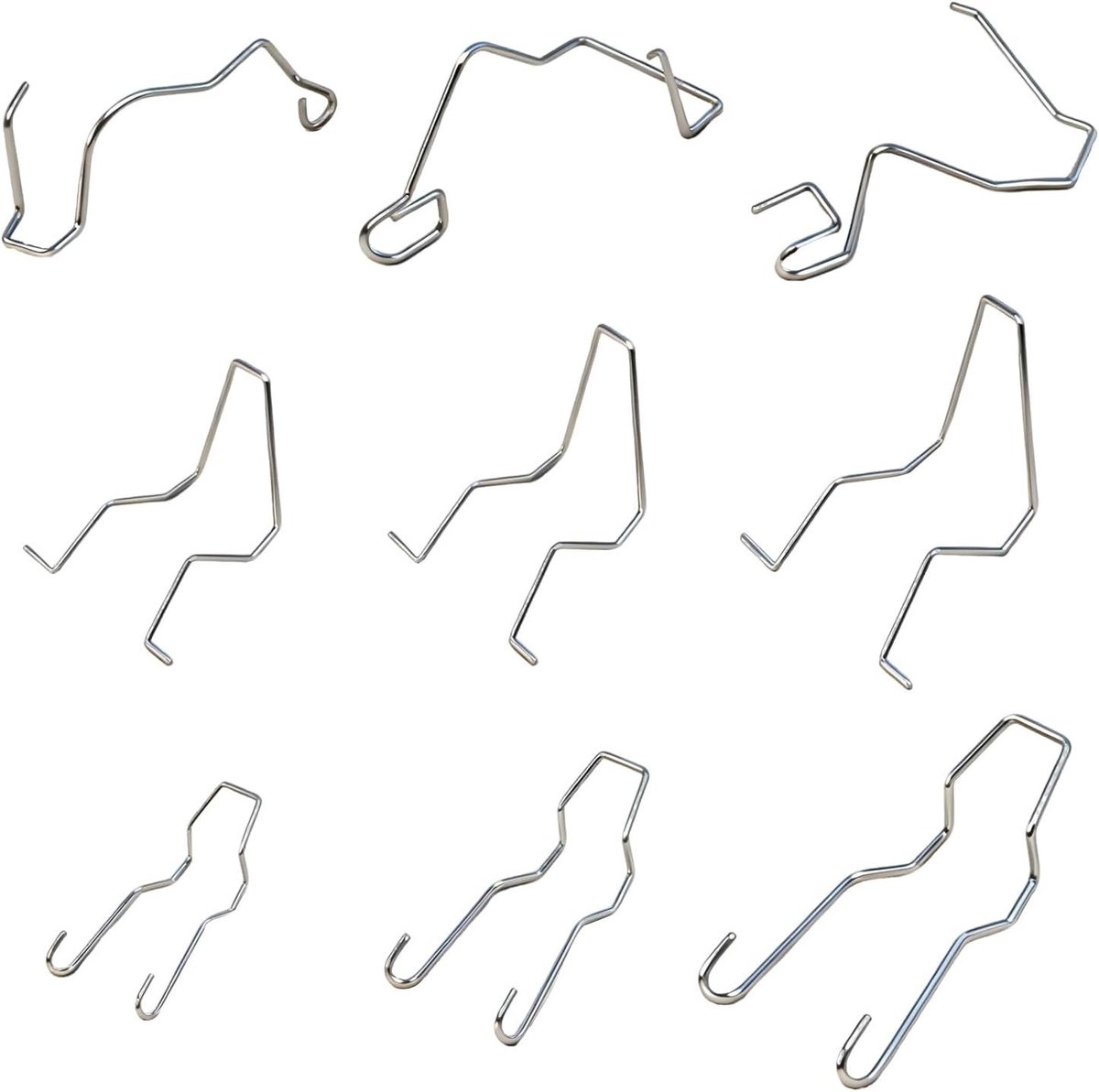 Set van 9 Universele Fixatieclips voor Autolampen - H1 H3 H4 H7 Lampenbevestiging en Veerclips