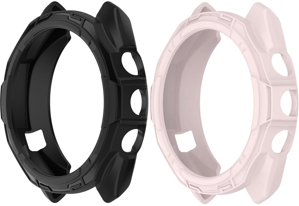 Beschermhoes voor Garmin Approach S70 - TPU Cover - Zwart/Roze