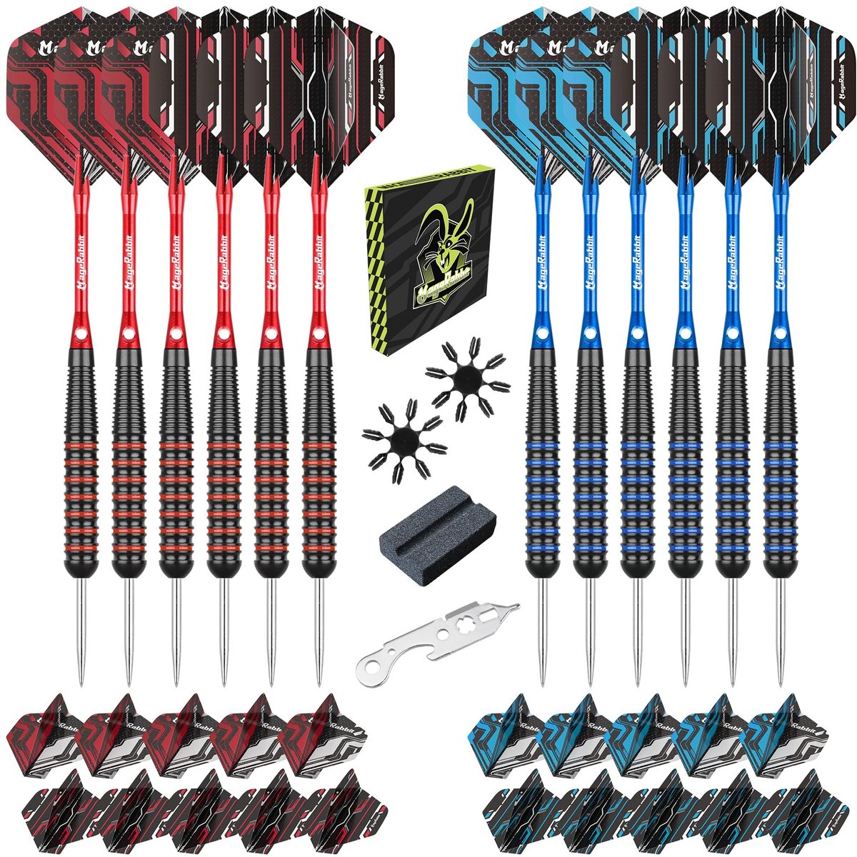 Steel Tip Dart Set - 12 Darts 20g met Aluminium Schachten