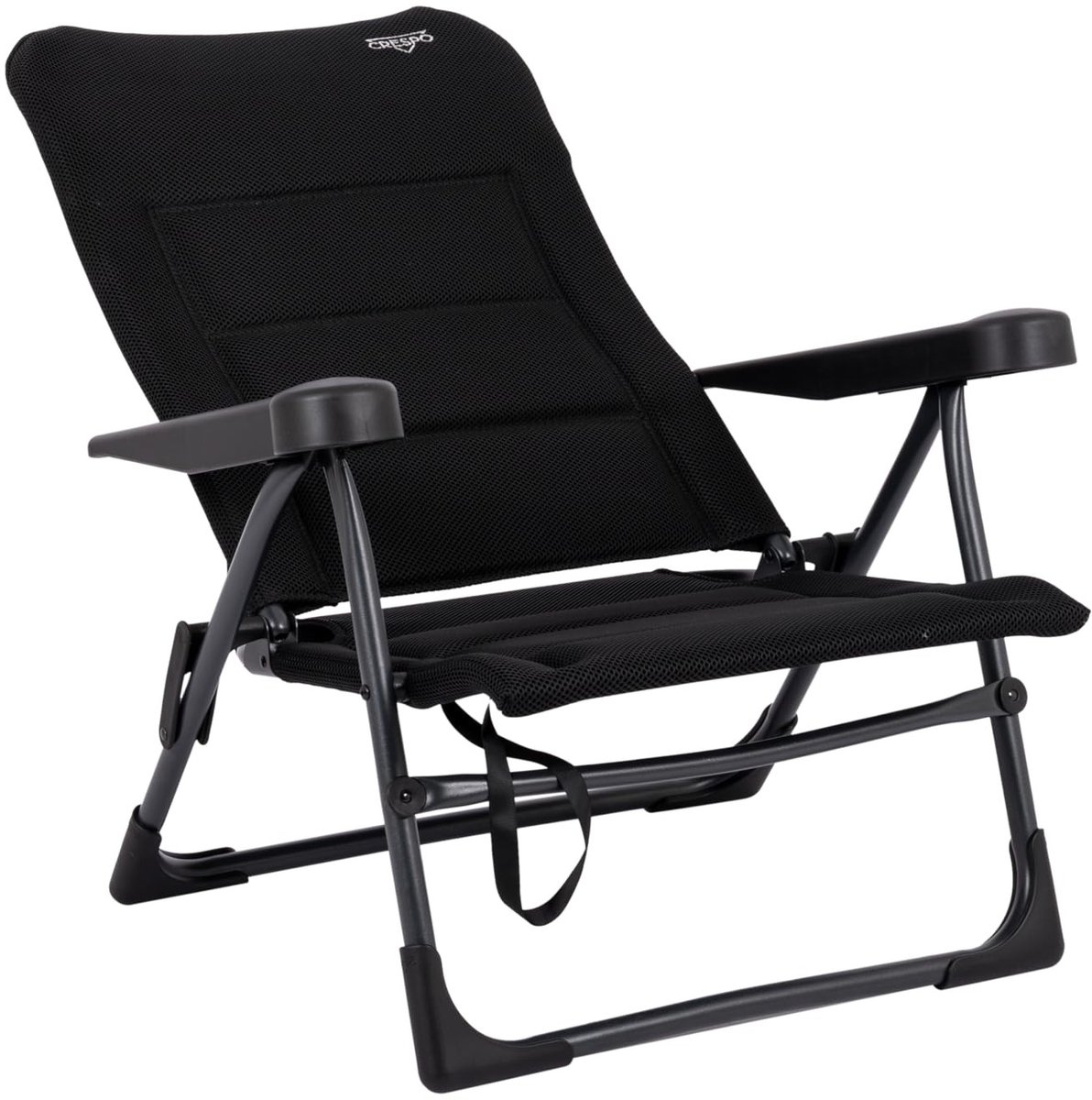 Strandstoel met 7 posities - Zwart