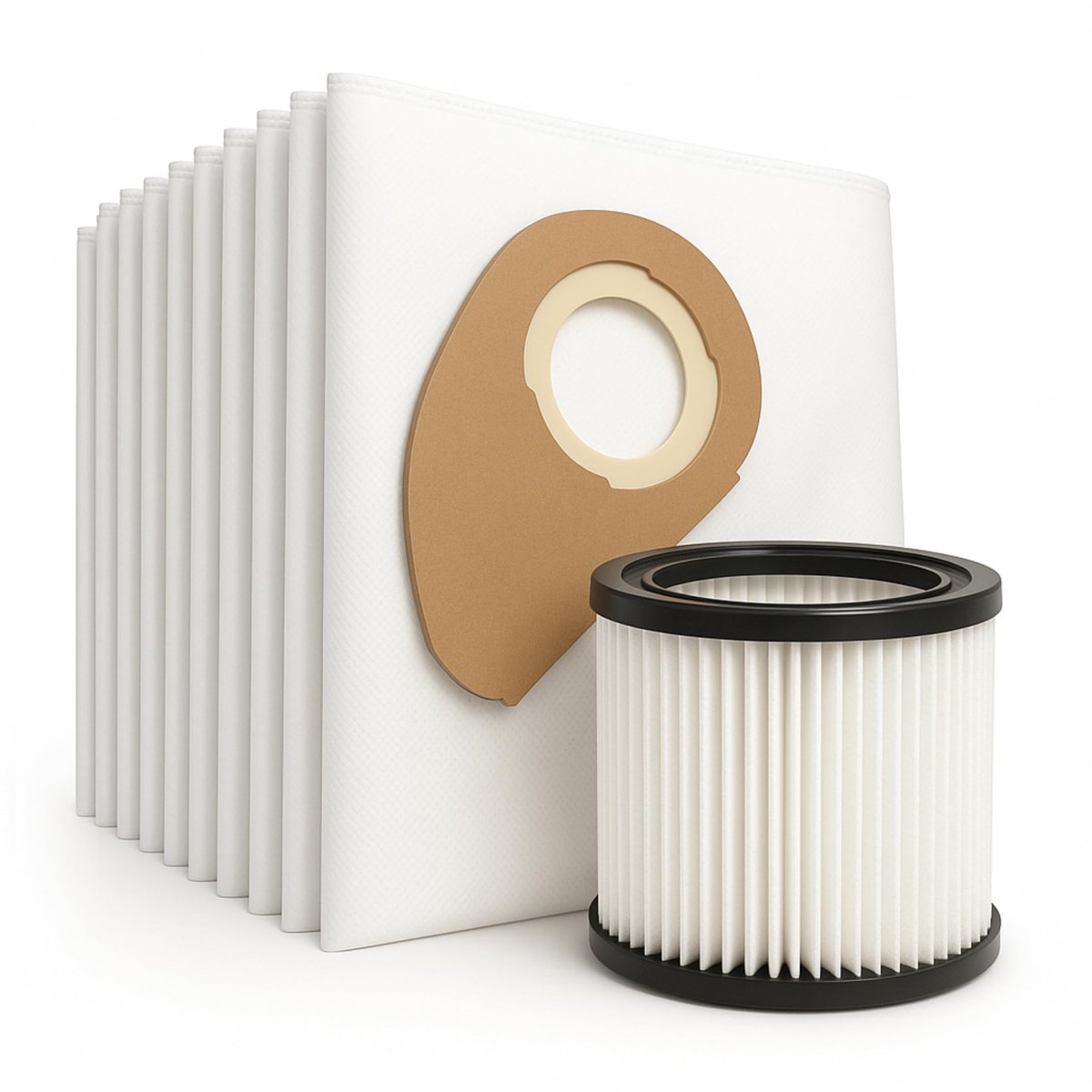 Stofzuigerzakken en Filter - Compatibel met Nilfisk Buddy II - 11 Stuks