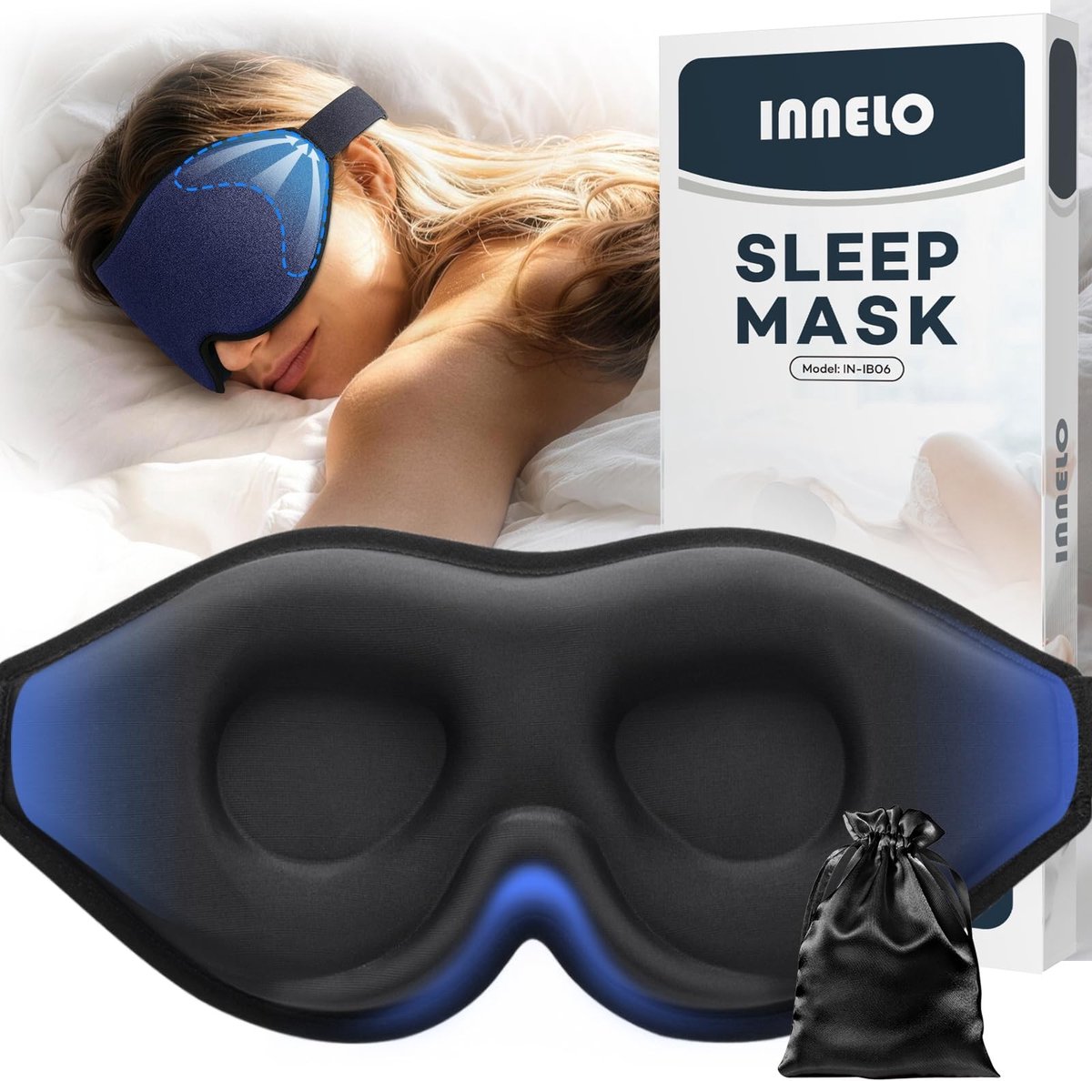 Slaapmasker voor mannen en vrouwen - 100% Blackout