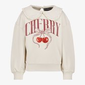 TwoDay cherry meisjes sweater met kraagje wit - Maat 92