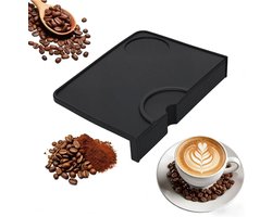 Premium silicone tamper mat voor espresso – anti-slip, waterdicht en hittebestendig met randbescherming voor elke koffiemaker. Ideaal voor koffieliefhebbers!
