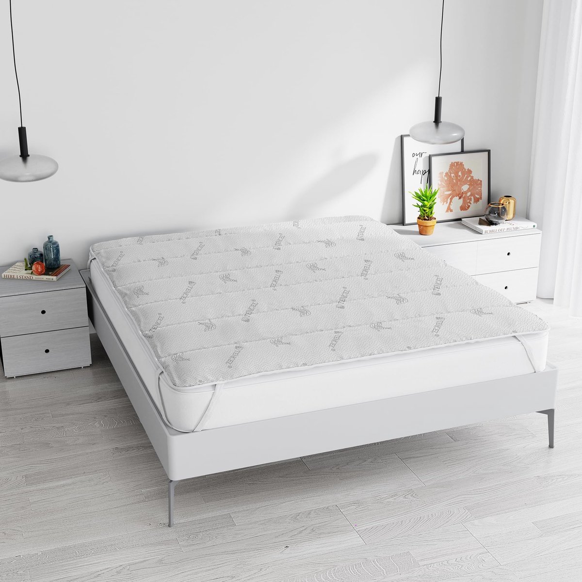 Topper 160 x 195 cm - Met elastieken