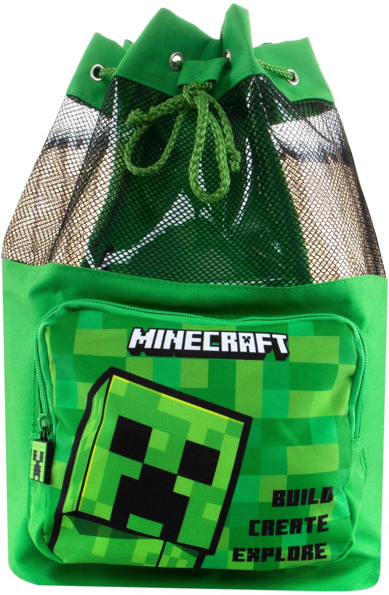 Minecraft Creeper Zwemtas - Groen en waterdicht