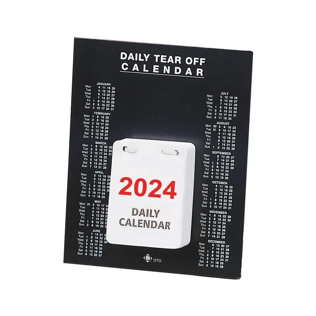 Dagelijkse Afbreekbare Bureaukalender 2024 - 12 Maanden Referentie