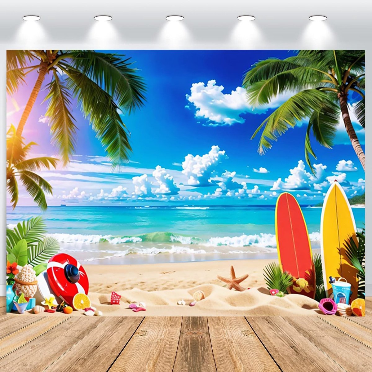 Hawaii Fotobehang - Tropische Achtergrond voor Feestjes - 2.5x1.8m