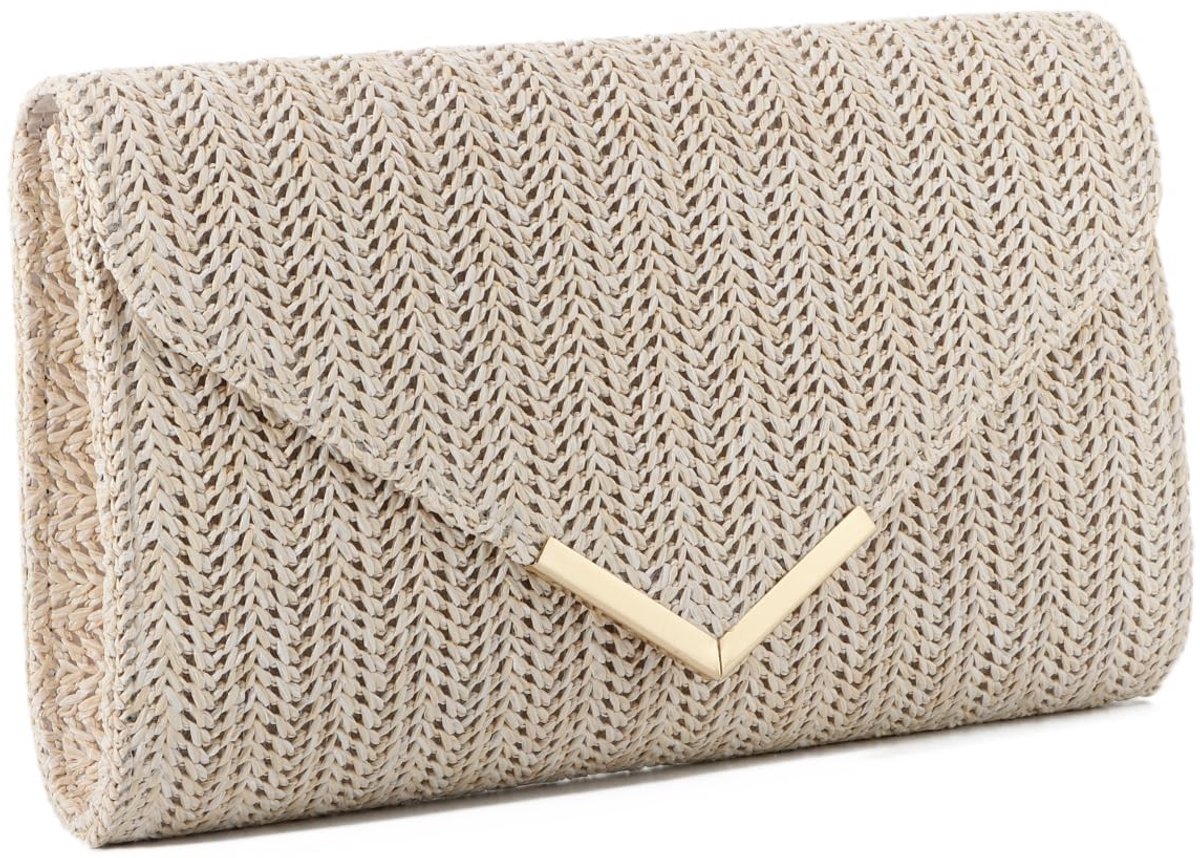 Stro Clutch Tas - Lichtgewicht en stijlvol voor strand en bruiloft
