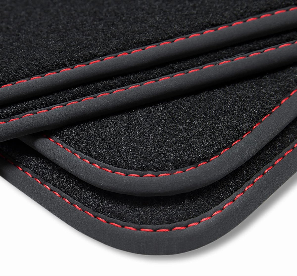 Velours Vloermatten voor Seat Arona 6P - Rood