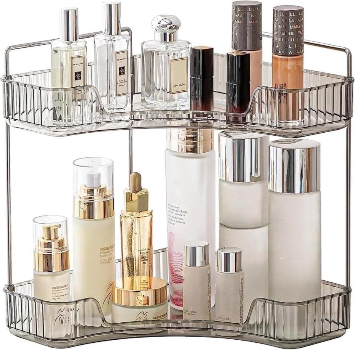 Makeup organizer - Grijs - 2 lagen