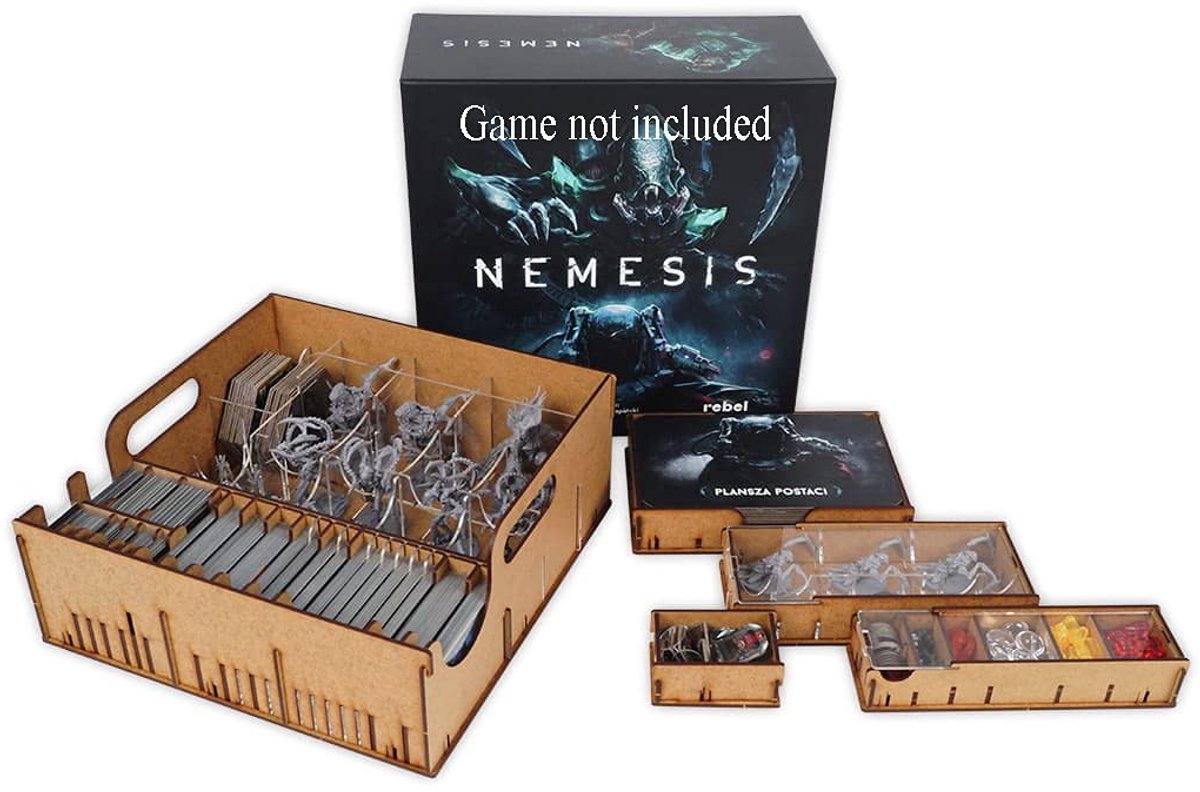Organizer Insert voor Bordspellen - Stapelbaar