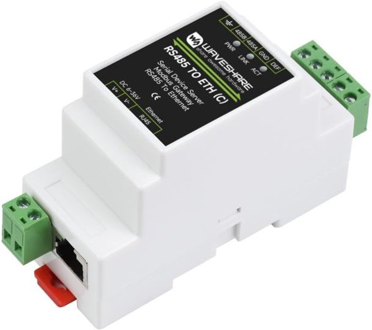 RS485 naar Ethernet Server - TCP/IP naar RS485 Converter