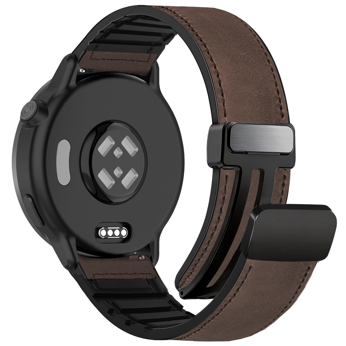 18mm Horlogeband van Echt Leer - Geschikt voor Garmin Venu 3S/2S/Vivoactive 4S