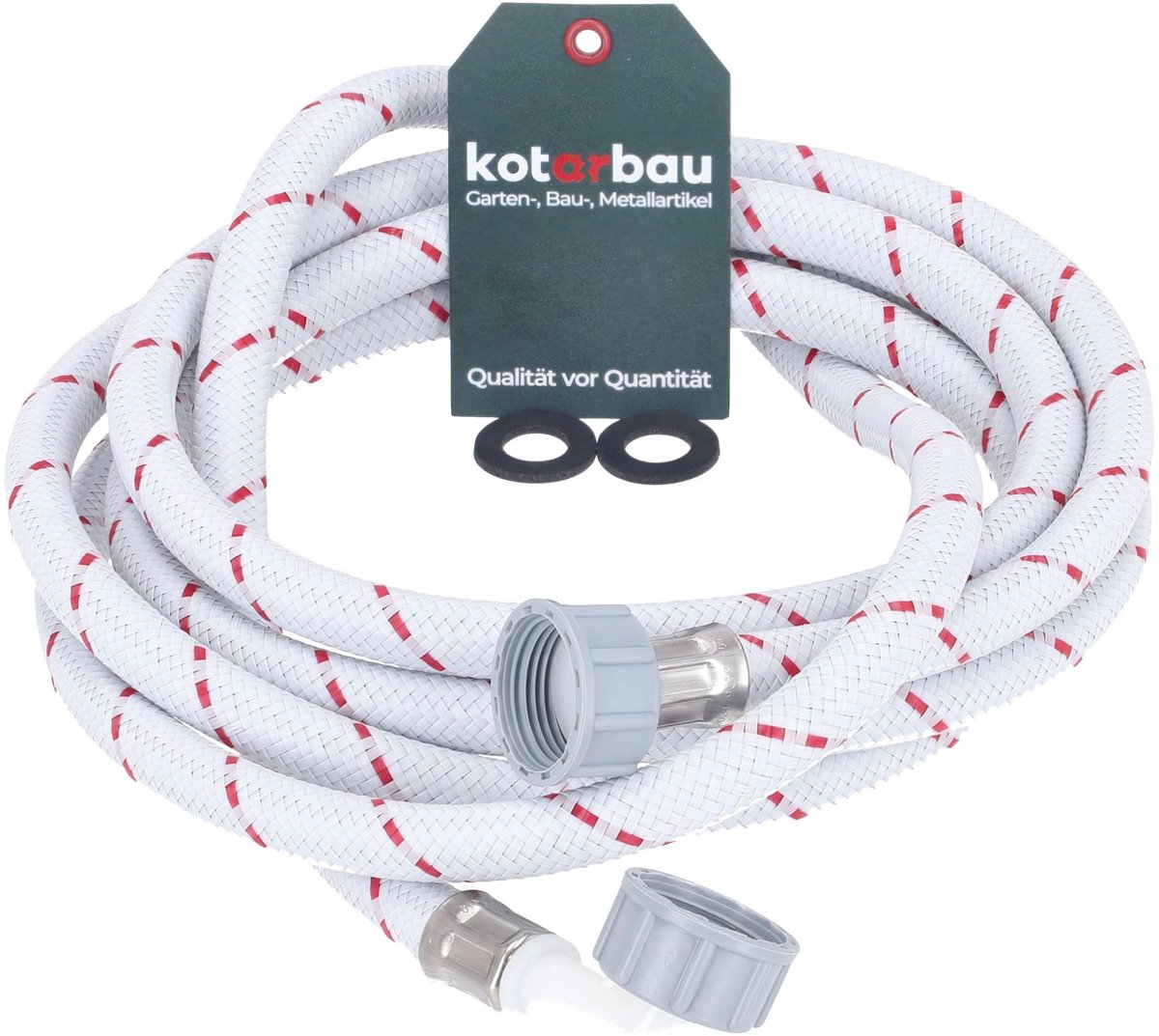 Aansluitslang voor Wasmachine - 1m x ⌀ 13mm - Wit