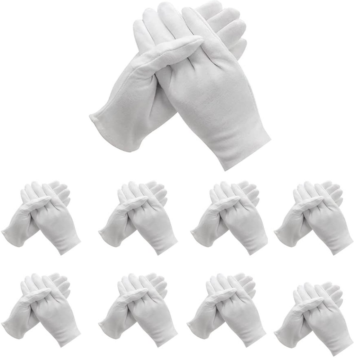 Katoenen Handschoenen - 48 Stuks voor Eczema Zorg en Cosmetisch Gebruik