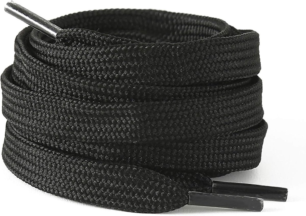 Tear-resistant platte veters, 10 paar, 8 mm breed, vervangende schoenveters voor sneakers, sportschoenen en leren schoenen, lengtes van 100-200 cm