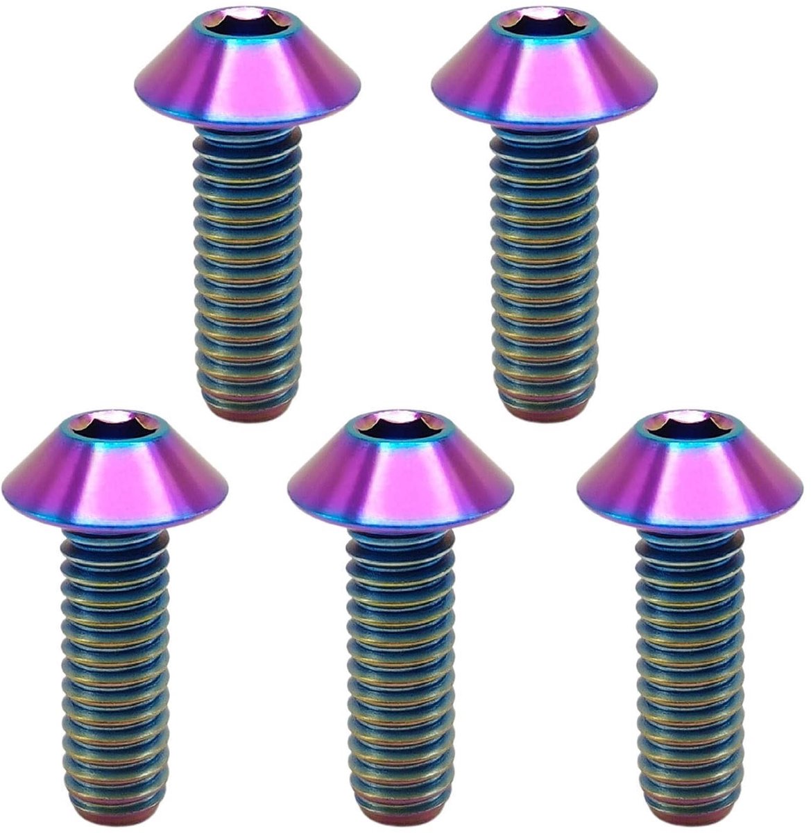 Titanium schroeven - M5 x 0.8 x 20 mm - 5 Stuks