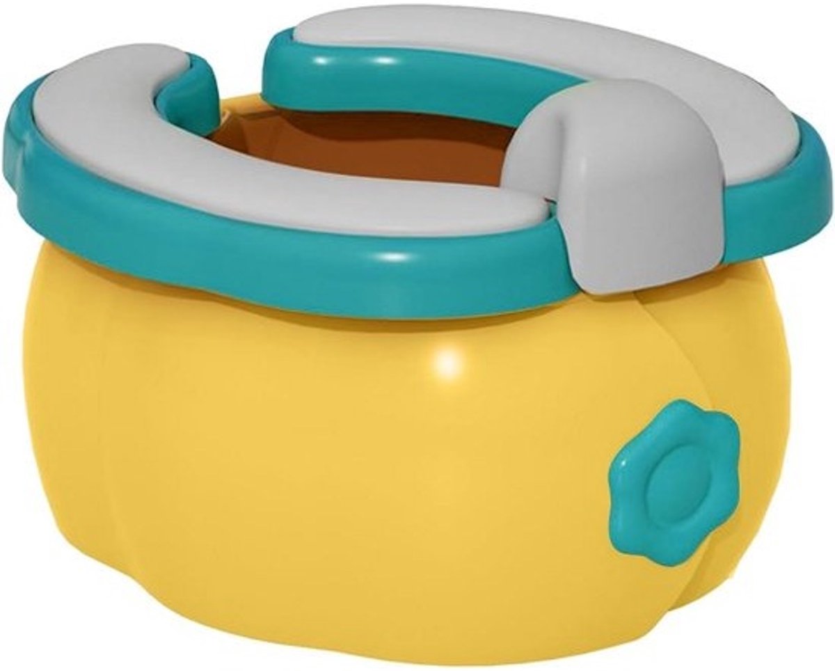 Draagbare Toiletbril - Reispotje Kinderen - Zindelijkheidstraining - Opvouwbaar en Antislip - 29.4 x 18.8 cm - Geel