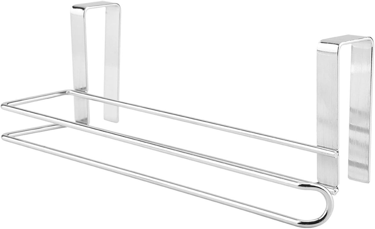 Praktische houder voor keukenpapier, wandrek voor papieren rollen, roestvrijstalen design voor keuken, badkamer en toilet