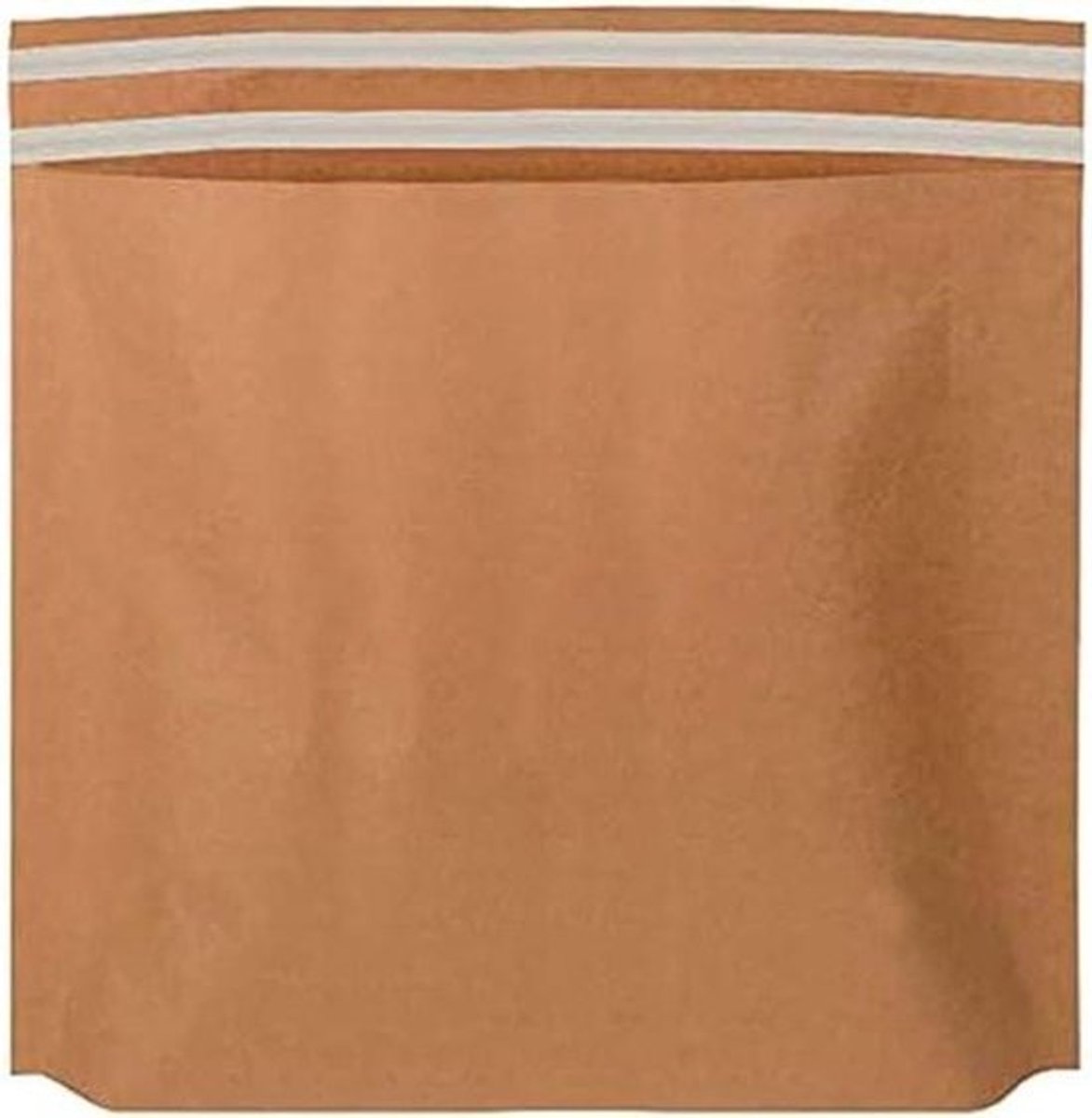 Verzendtassen Kraftpapier - Verpakking zakken - Ecommerce Verzending - Dubbele Klep Retour - 60 x 48 cm - Kraft