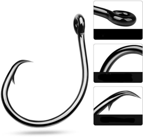 Vissershaken - 20 Stuks Carbon Staal - Sterk en Scherp — afbeelding 2