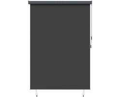 vidaXL - Rolgordijn - Antracietkleurig - 180 - x - 250 - cm - Stof - en - Aluminium