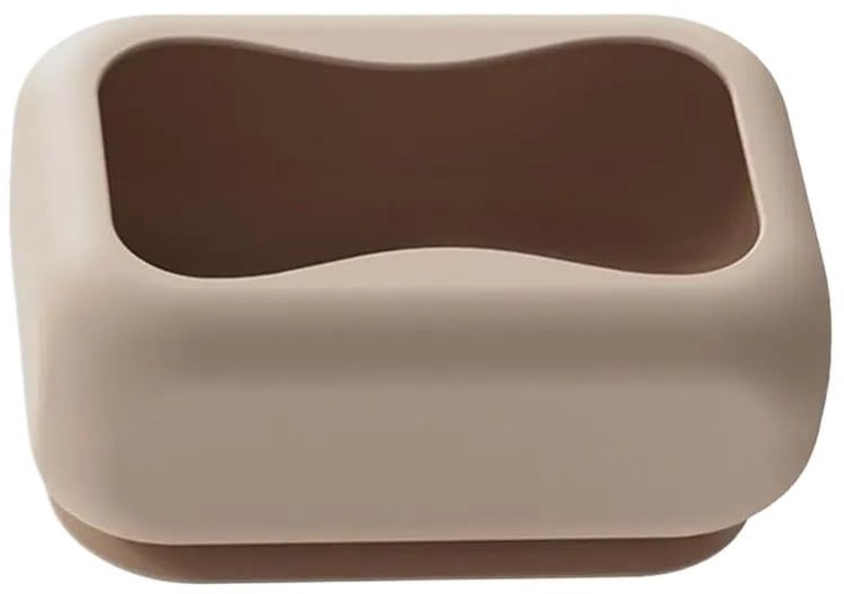 Tissue Dispenser - Hervulbare Siliconen Houder - Bruin
