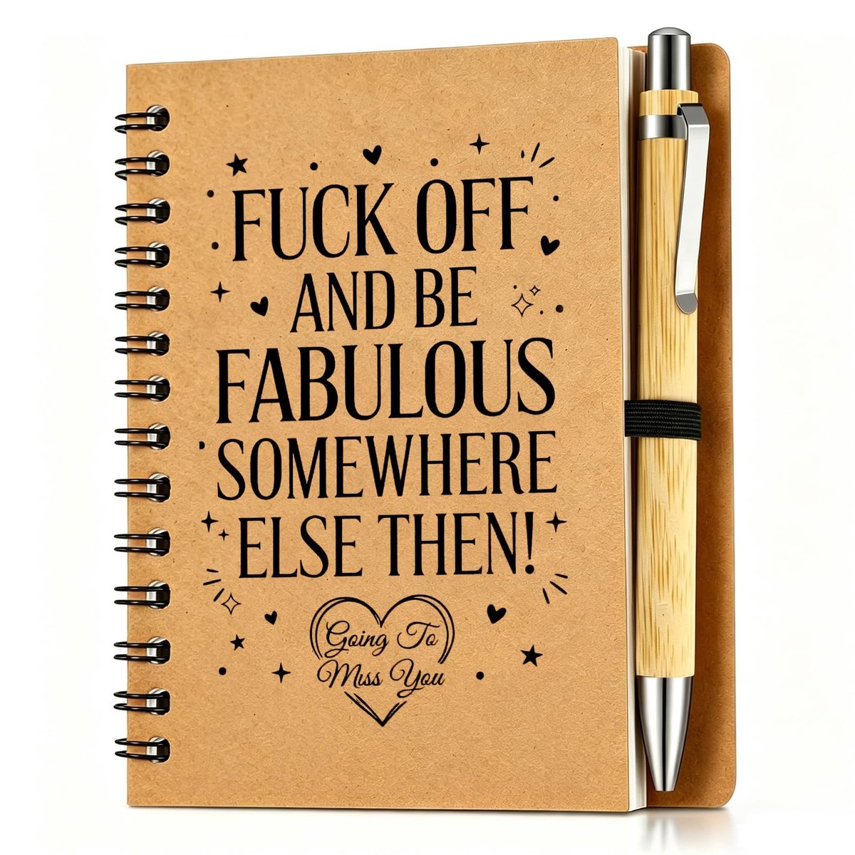 Grappig notitieboek voor afscheid - Cadeau voor collega