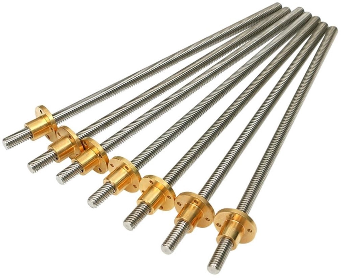 T10 roestvrijstalen trapezium schroefdraad - Lengte 300/500/1000 mm
