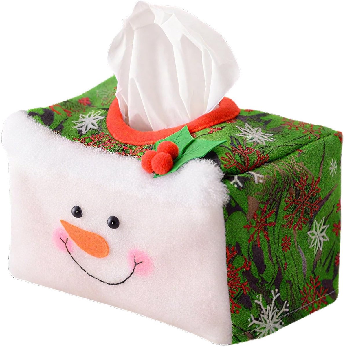 Kerst Design Doos - Sneeuwman - Groen