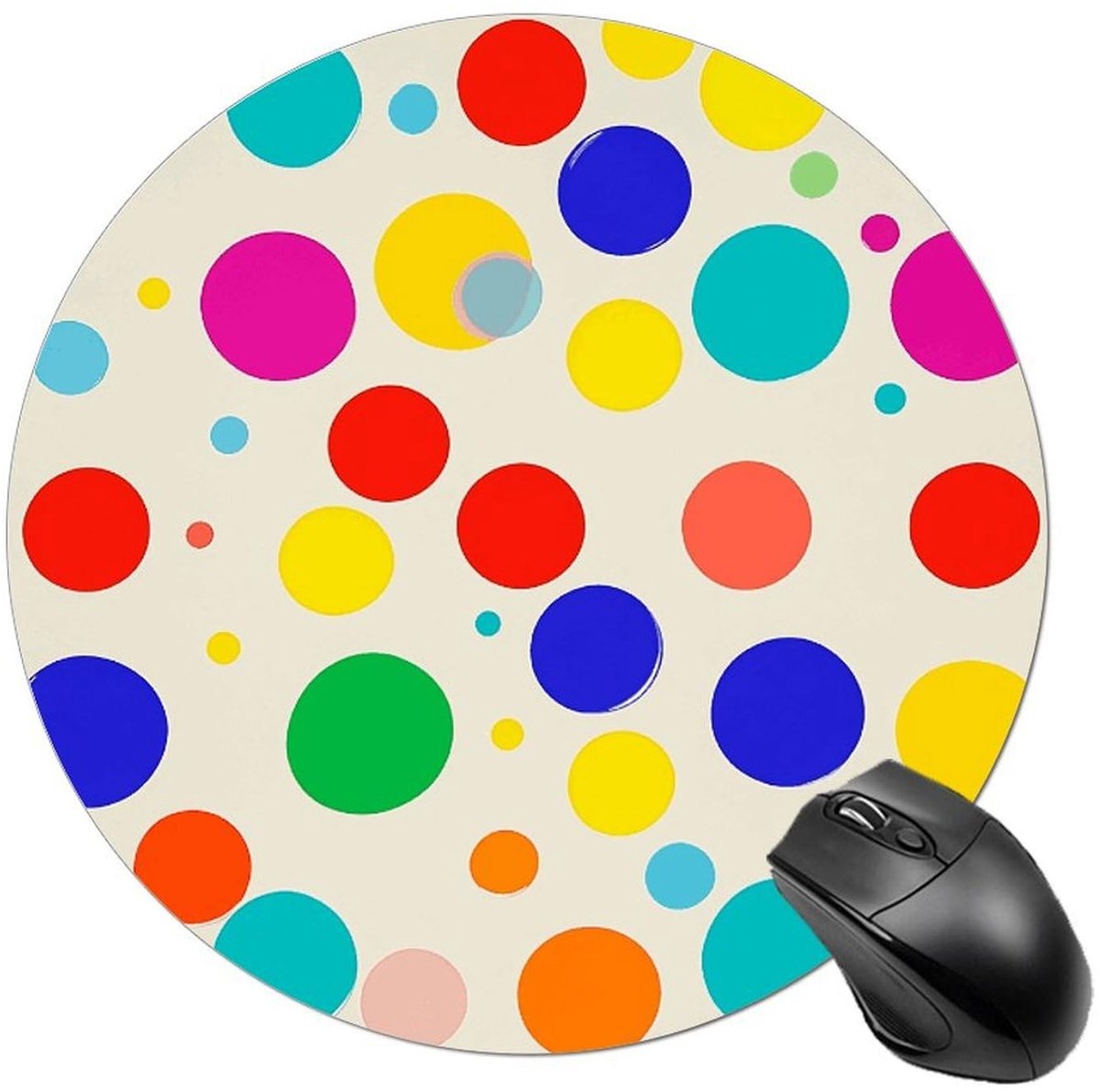 Ronde Muismat - Waterdicht met Antisliprubber - 19,8 cm