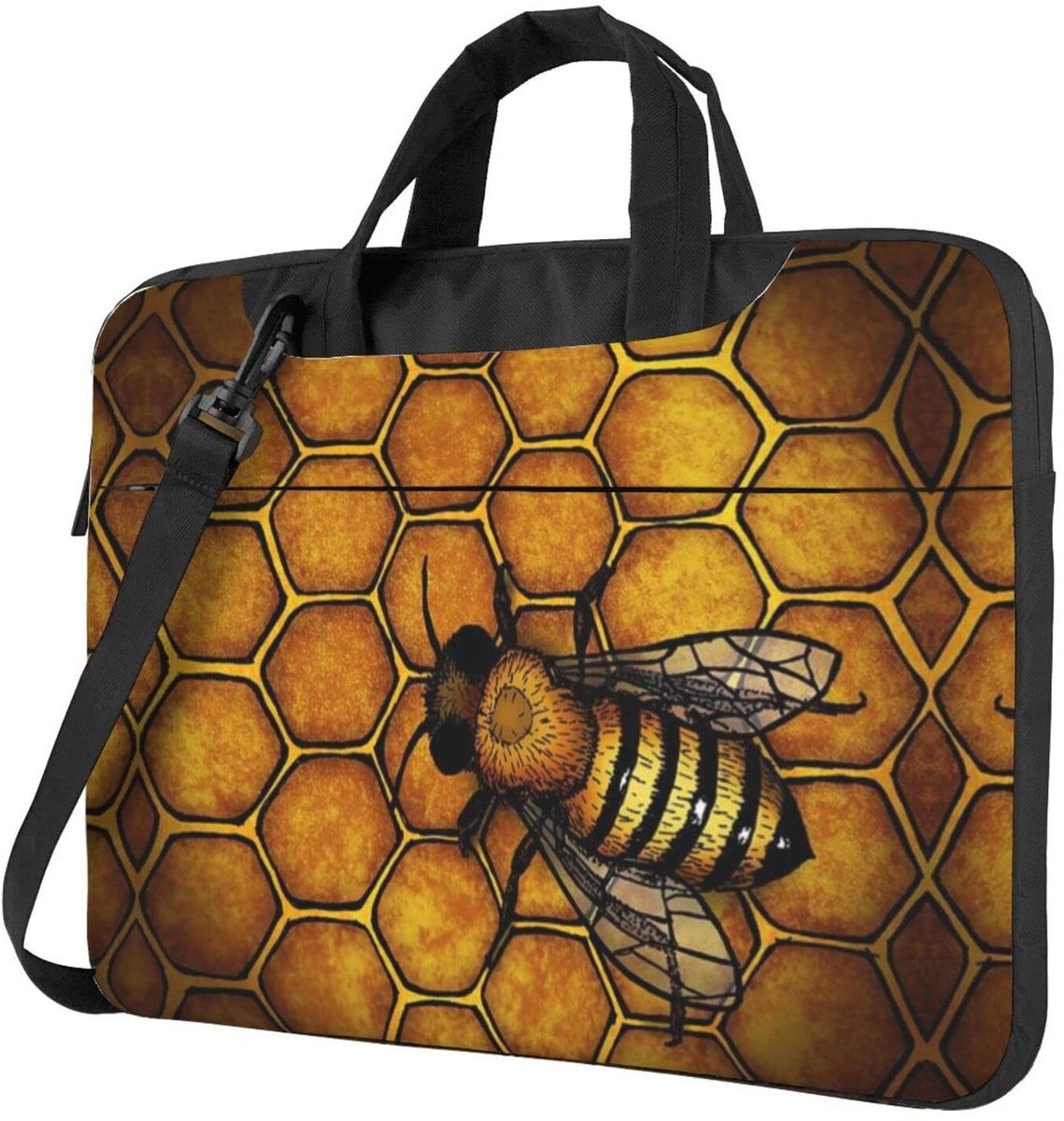 Laptoptas voor 13-15.6 inch - Groene schoudertas met beschermende vakken